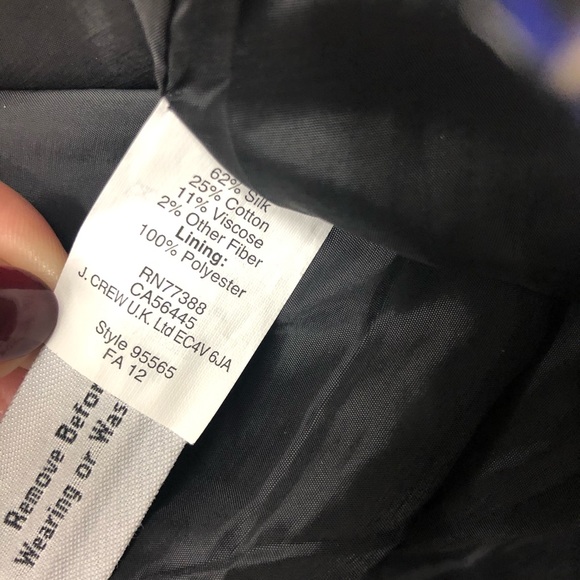 J Crew Postage Stamp Mini Skirt Navy Tweed Lurex 4 - Picture 8 of 9